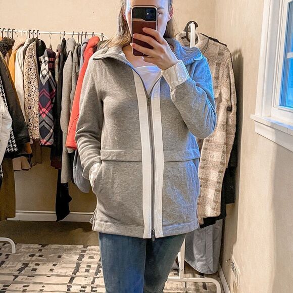 Lululemon Light As Warmth Jacket PrimaLoft Fleece Grey 6 - Picture 2 of 12
